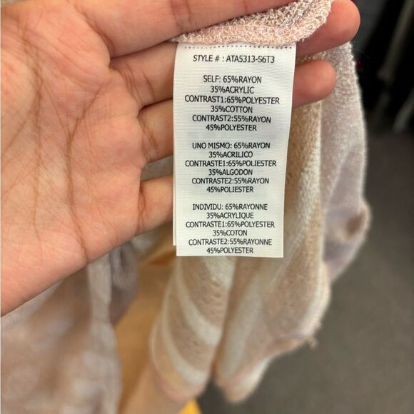 A'Reve Ladies Small Sheer Peach Tank TOp NEW - Picture 7 of 8